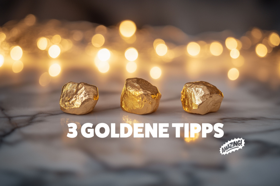 3 goldene Tipps